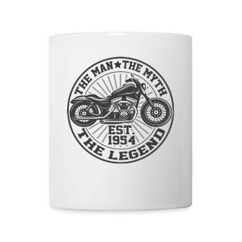 1954 Vintage Homme Mythe Légende Moto - Mug blanc - blanc - Devant