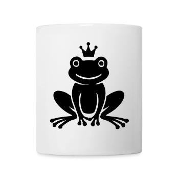 zauberhaftes Silhouetten-Motiv des Froschkönigs - Tasse - Weiß - Vorne