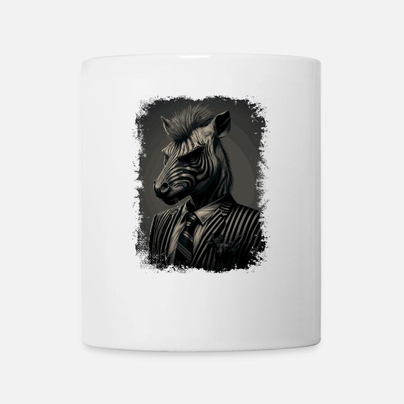 Extravagantes Zebra - Tasse - Weiß