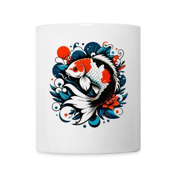 Carpe koï - Mug blanc - blanc - Devant