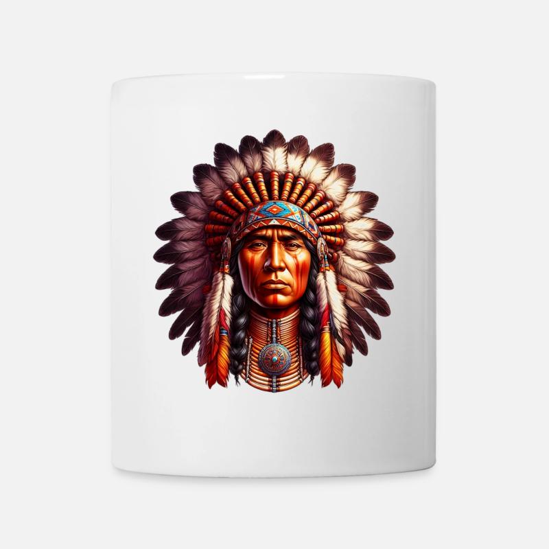 Amérindien Américain - Mug blanc - blanc