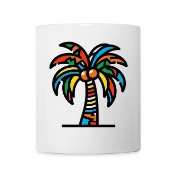 Palme - Tasse - Weiß - Vorne