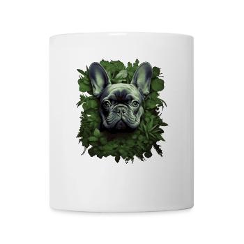 Portrait Bouledogue Français - Mug blanc - blanc - Devant