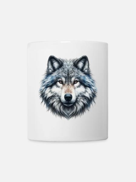 Wolf - Tasse - Weiß