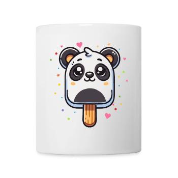 Motif de glace panda mignon pour l’été - Mug blanc - blanc - Devant