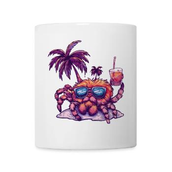 Tarantula Summer Beach Comic - Mug - white - Front