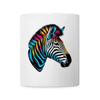 Zèbre - Mug blanc - blanc - Devant