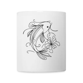 Fish Splash Art Sleek - Tasse - Weiß - Vorne