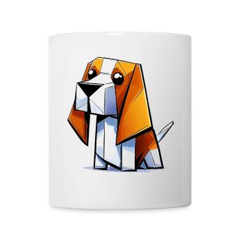 Beagle Hund - Tasse - Weiß - Vorne