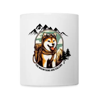 Shiba in the mountains - Mug - white - Front