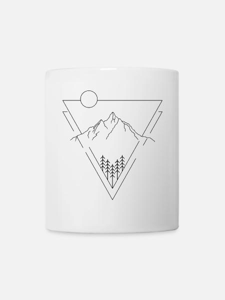 Berg - Tasse - Weiß
