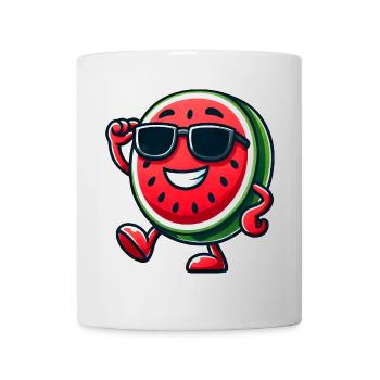 Coole Melone Wassermelone Frucht Sommer Sonnenbril - Tasse - Weiß - Vorne