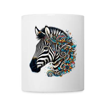 Zebra - Tasse - Weiß - Vorne