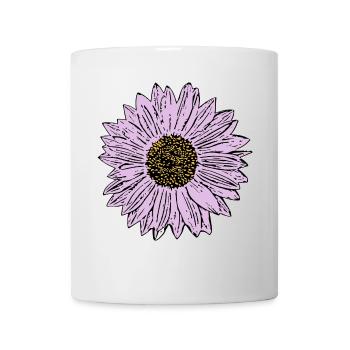 Flower pastel flower flowers pastel flowers lilac - Mug - white - Front