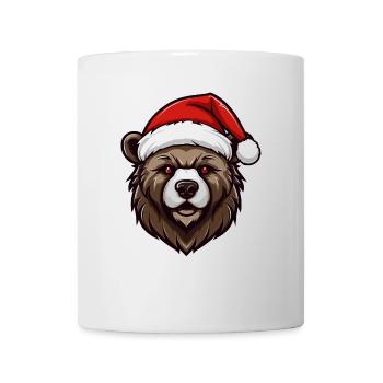 Christmas teddy bear in a bad mood - Mug - white - Front