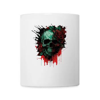 Flower Skull - Mug - white - Front