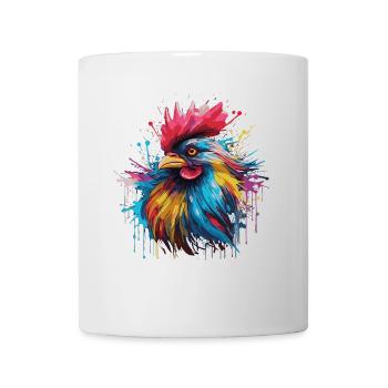 Ein stolzer Hahn - Tasse - Weiß - Vorne