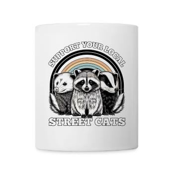 SUPPORT YOUR LOCAL STREET CATS - Mug - white - Front