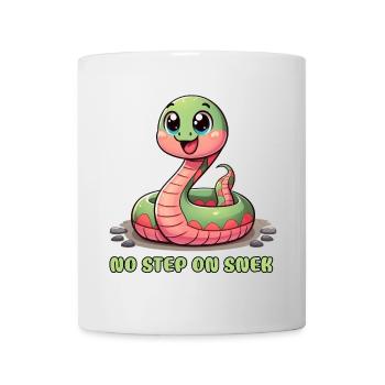Kein Schritt auf Snek: urkomisches Warnschild - Tasse - Weiß - Vorne