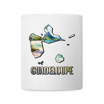 Carte aquarelle Guadeloupe - Mug blanc - blanc - Devant