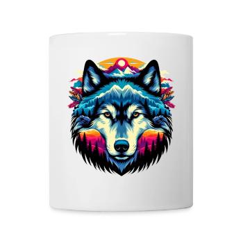 Wolf - Tasse - Weiß - Vorne