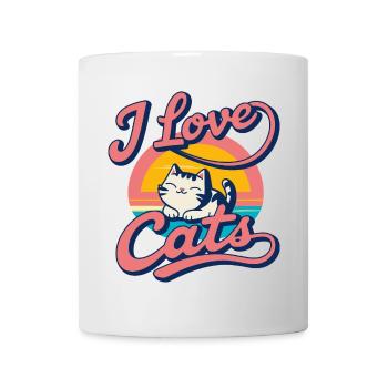 I love cats - Mug - white - Front