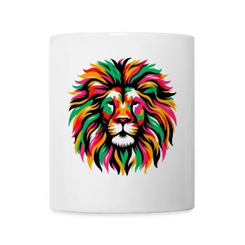 Löwe - Tasse - Weiß - Vorne