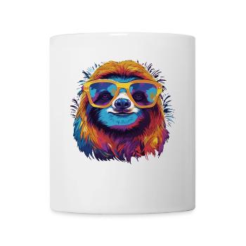 Cooles Faultier - Tasse - Weiß - Vorne