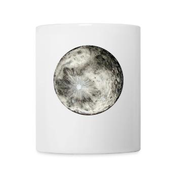 look at the moon, it's free (white letters) - Mug - white - Front