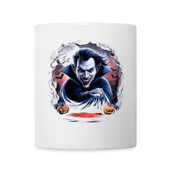 Reißzähne & Schrecken Halloween Vampir - Tasse - Weiß - Vorne