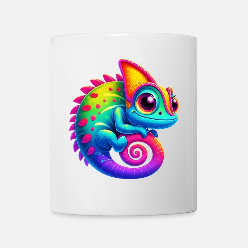 Caméléon - Mug blanc - blanc