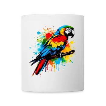 Perroquet - Mug blanc - blanc - Devant