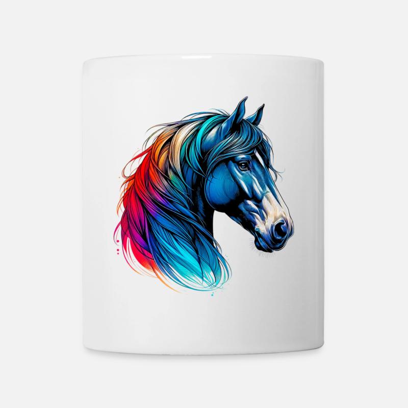 Pferd - Tasse - Weiß