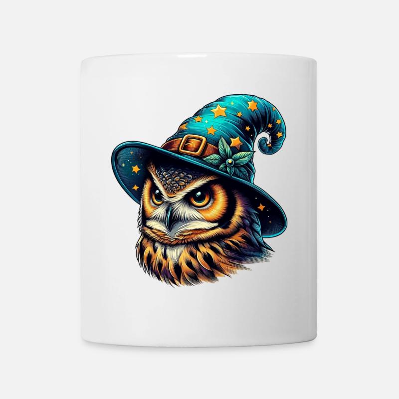 Zauberer Eule - Tasse - Weiß
