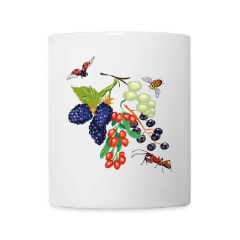 Obst mit Insekten - Tasse - Weiß - Vorne