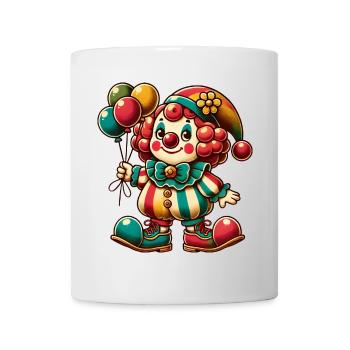 Cheerful colours: Your colourful clown for a good mood - Mug - white - Front