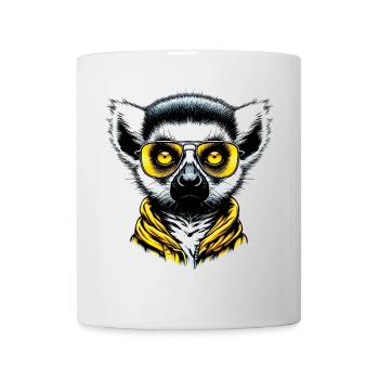 Lemur with Sunglasses - Mug - white - Front