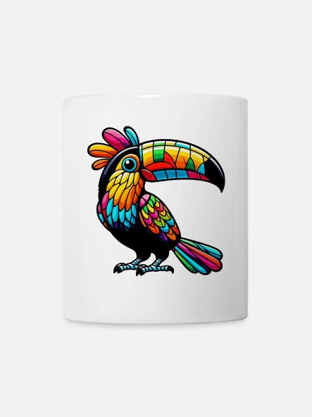 Toucan arlequin - Mug blanc - blanc