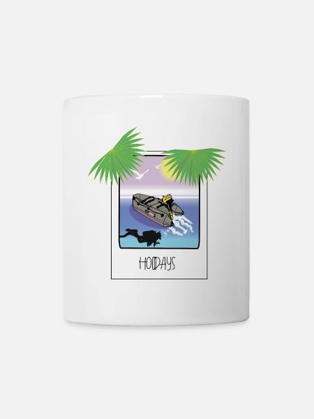 Schnappschuss Urlaub - Tasse - Weiß