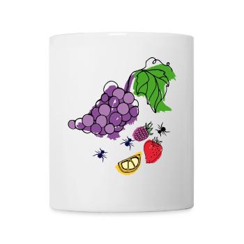 Obst mit Insekten - Tasse - Weiß - Vorne