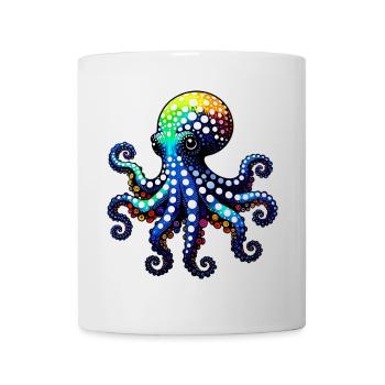 Krake - Tasse - Weiß - Vorne