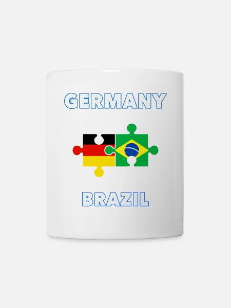 Germany Brazil Puzzle - Tasse - Weiß