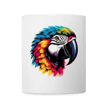Perroquet - Mug blanc - blanc - Devant