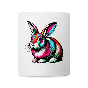 Kaninchen - Tasse - Weiß - Vorne