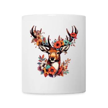 Cerf - Mug blanc - blanc - Devant