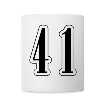 41 Symbole numérique - Mug blanc - blanc - Devant