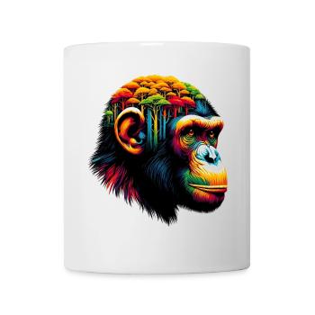 Singe - Mug blanc - blanc - Devant