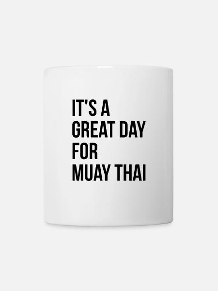 Muay Thai Muay Thai Muay Thai - Mug blanc - blanc