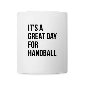 handball - Mug blanc - blanc - Devant