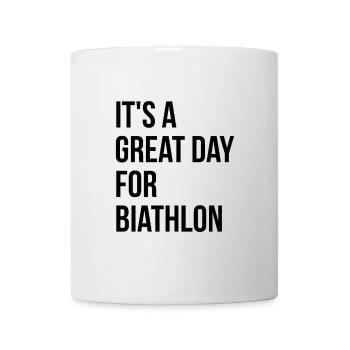 biathlon - Mug blanc - blanc - Devant